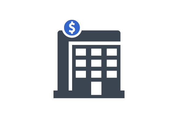Bank, Hotel Icon: A Meticulously Designed Glyph for Versatile Design Projects