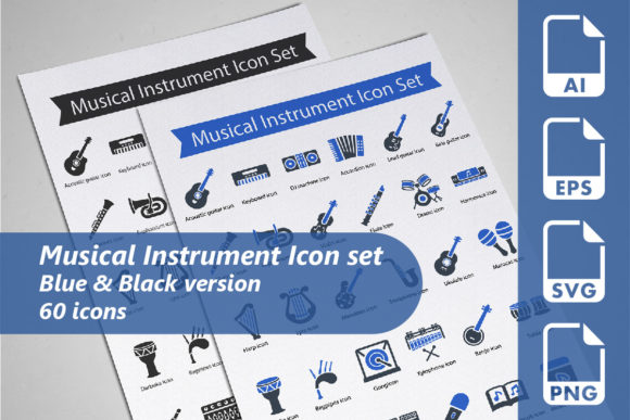 Discover the Versatility of the Musical Instrument Icon Set