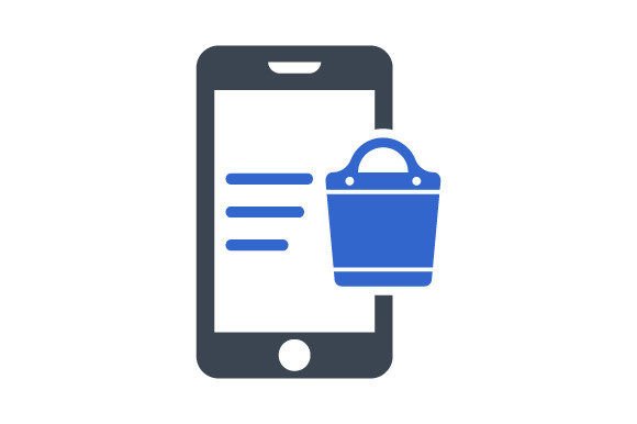Enhancing Your Design Projects with Mobile Shopping Apps Icon and Beautiful Glyph Icons