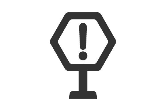 Eye-Catching Alert, Warning Board Icon