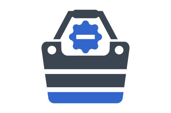 Stylish Remove from Basket Icon for Modern Design