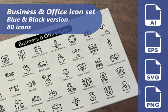 Transform Your Projects with Business Office Line Icons