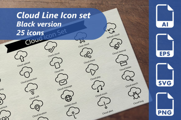Unlocking Creativity with Cloud Line Set: A Versatile Icon Collection