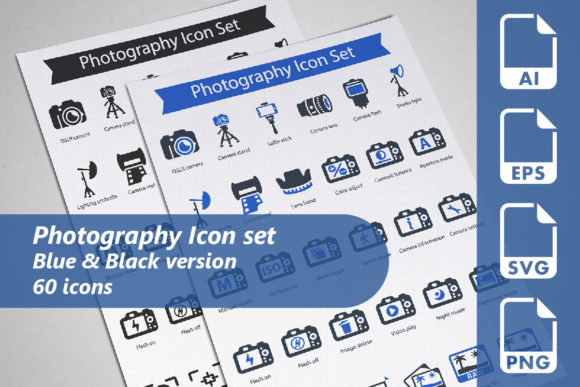 Unlocking Creativity with the 60 Photography Icons Set